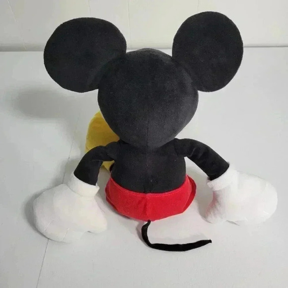 Disney Collection Medium Sized Red Yellow Black Classic Mickey Mouse Plush - Picture 4 of 10